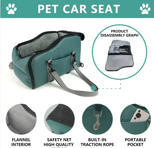 Tapete Portátil Lavable para Mascotas de Coche